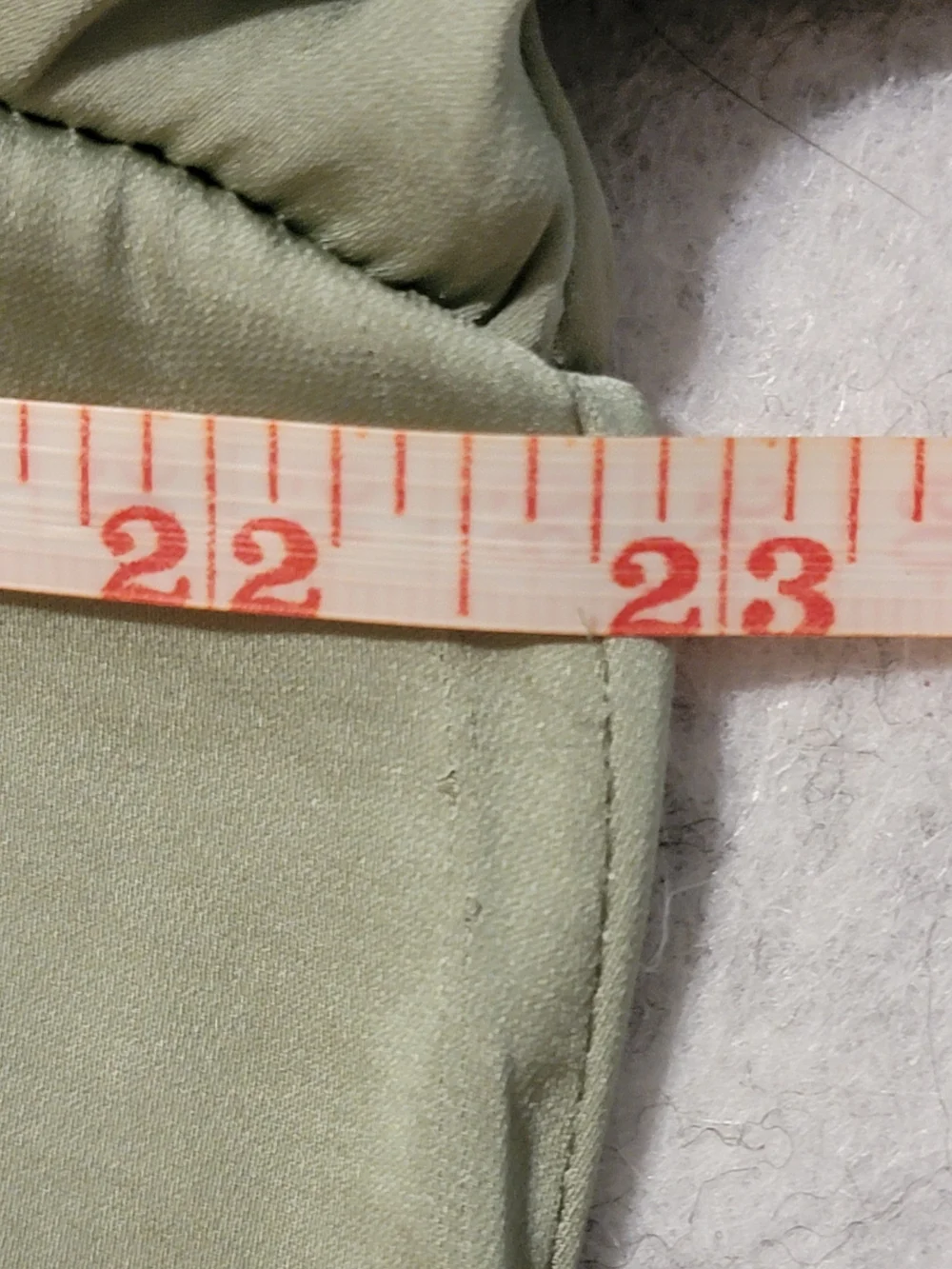 NWT Carmen Womens XL Sage Green Silky V-Neck Long Sleeve Blouse Top - Picture 9 of 16